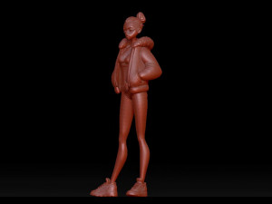 cute girl Modèle 3D