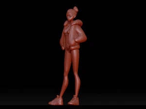cute girl 3D Model