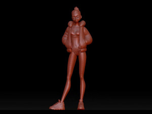 cute girl Modèle 3D