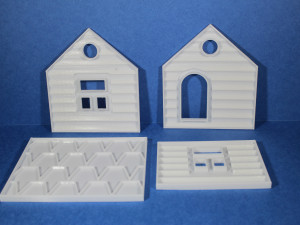 gingerbread house cookie cutters 3D Model