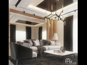 Progettazione degli interni 3D della villa Hamato Modello 3D