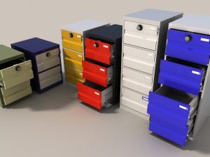 locker file cabinets 3D Model