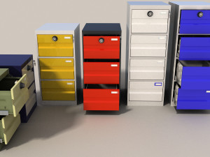 locker file cabinets 3D Модель