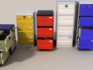 шкафчики для документов 3D Модель