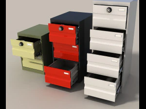 шкафчики для документов 3D Модель