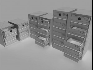 locker file cabinets 3D Модель
