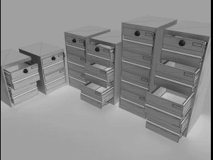 шкафчики для документов 3D Модель