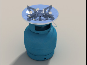 portable outdoor picnic gas cooker 3D Model