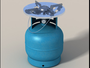 portable outdoor picnic gas cooker 3D Model