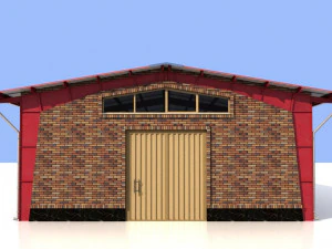 Industrial shed 3D Model