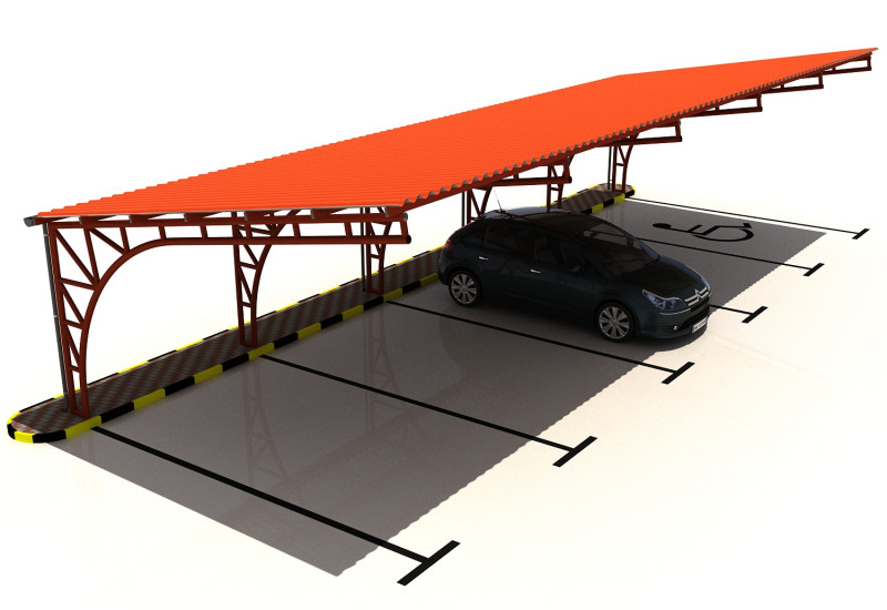 Car shed -CS500X14-A0 Modèle 3D .c4d .max .obj .3ds .fbx .stl .blend 