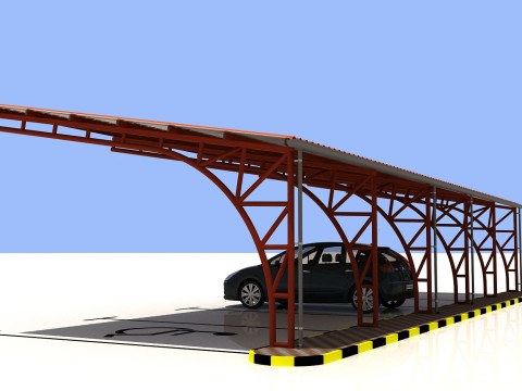 Car shed -CS500X14-A0 Modèle 3D