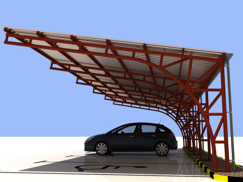 Car shed -CS500X14-A0 Modèle 3D