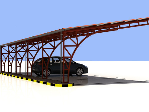 Car shed -CS500X14-A0 Modèle 3D