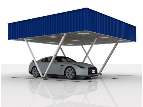 Car shed -CS600X600-A1 Modelo 3D