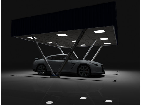 Car shed -CS600X600-A1 3D Model