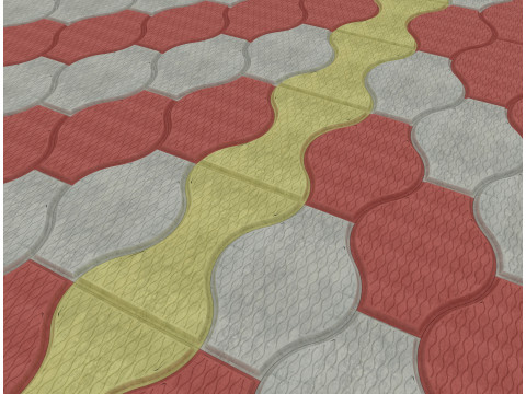 Concrete Block Paving-CBP20x30-A1 Modelo 3D