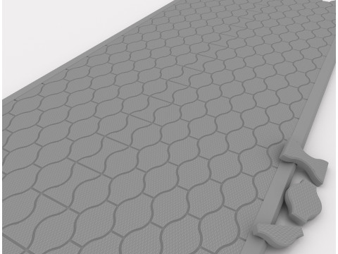 Concrete Block Paving-CBP20x30-A1 Modelo 3D