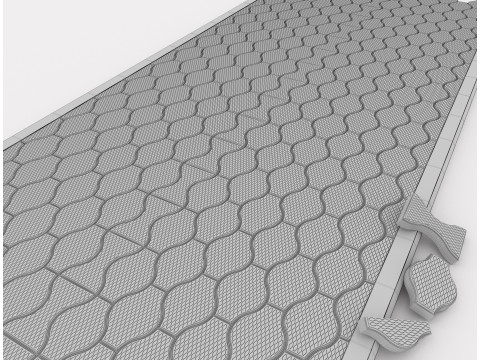 Concrete Block Paving-CBP20x30-A1 Modelo 3D