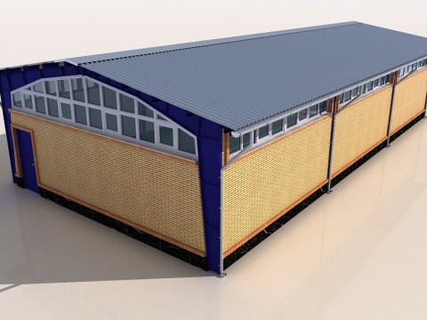 Industrial Shed -IS9x18B 3D 模型
