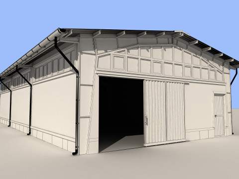 Industrial Shed -IS9x18B 3D 模型