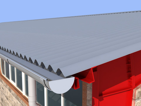 Industrial Shed -IS9x24B 3D Модель