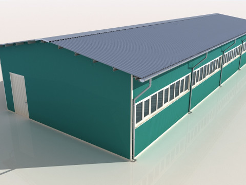 Industrial Shed -IS9x24C 3D 모델