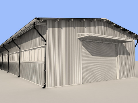 Industrial Shed -IS9x24C 3D 모델