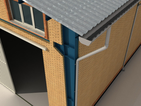 Industrial Shed -IS12x24A 3D Model