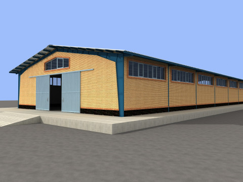 Industrial Shed -IS15x36A Modèle 3D
