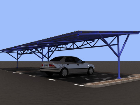 Car shed -CS600X1750-A 3D 模型