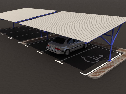 Car shed -CS600X1750-A Modelo 3D