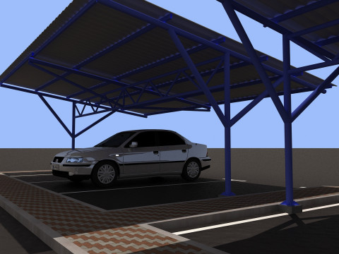 Car shed -CS600X1750-A 3D 模型