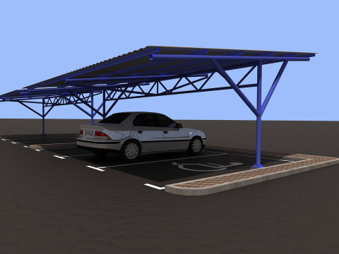Car shed -CS600X1750-A 3D 模型