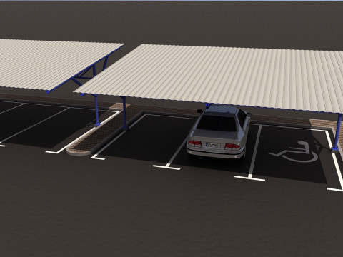 Car shed -CS600X1750-A 3D 模型