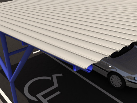 Car shed -CS600X1750-A 3D 模型