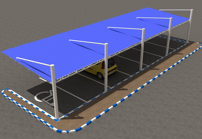 Car shed -CS500X17-A Modelo 3D .c4d .max .obj .3ds .fbx .stl .blend 