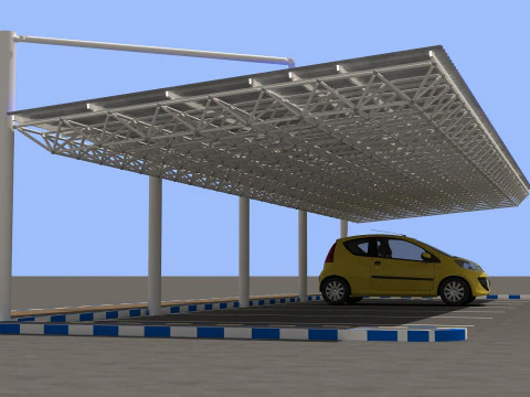 Car shed -CS500X17-A 3D Model