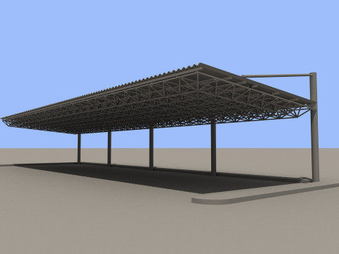 Car shed -CS500X17-A Modelo 3D