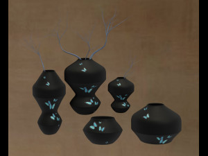 set of vases 3D Model