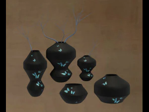 set of vases 3D Model