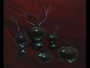 set of vases 3D Model