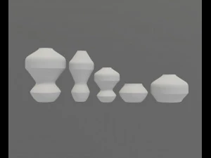 set of vases 3D Model