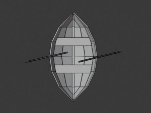 set of three boats 3D Model
