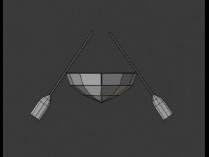 set of three boats 3D Model