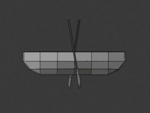 set of three boats 3D Model