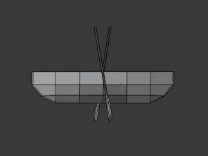 set of three boats 3D Model