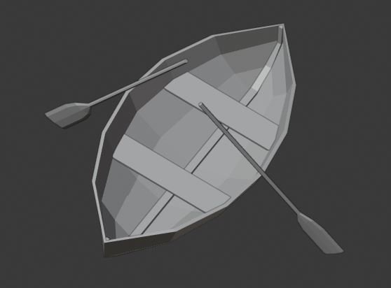 set of three boats 3D Model .c4d .max .obj .3ds .fbx .stl .blend 