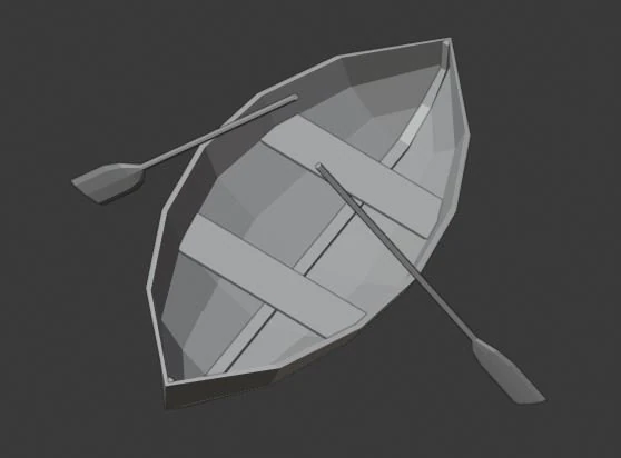 set of three boats 3D Model .c4d .max .obj .3ds .fbx .stl .blend