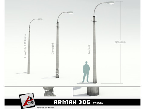 Road lights 3D Модель